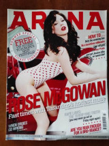 Arena magazine.Rose McGowan