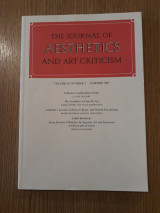 The journal of aesthetics and art criticism, vol. 65,3 (Summer 2007)