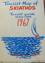 Tourist map of Skiathos 1967
