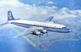 Κάρτα - Ολυμπιακή Αεροπορία - 1969 - Super DC-6B