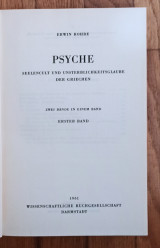 Psyche. Seelencult und unsterblichkeitsglaube der griechen