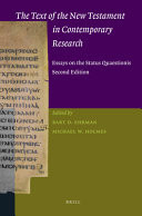 The Text of the New Testament in Contemporary Research