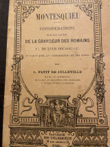 De la grandeur des Romains et de leur decadence