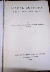 Naval Customs, Traditions and Usage