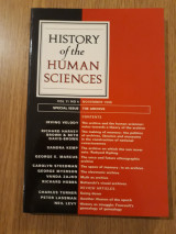 History of the Human Sciences, vol. 11,4