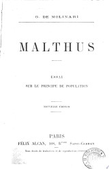 Essai sur le principe de population