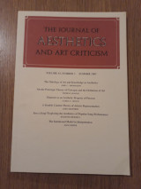 The journal of aesthetics and art criticism, vol. 63,3 (Summer 2005)