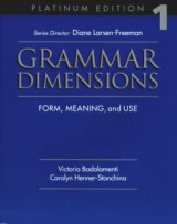Grammar Dimensions 1, Platinum Edition: Form, Meaning, and Use 3rd Edition