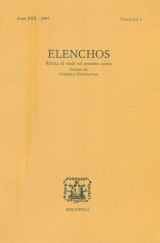 Elenchos – 2009, 1 [Rivista di studi sul pensiero antico]