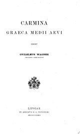 Carmina graeca Medii Aevi