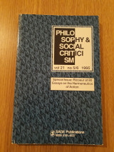 Philosophy & social critisism, vol. 21, no. 5/6