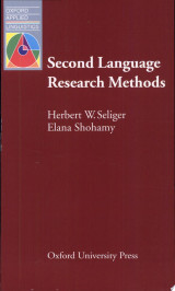 Second Language Research Methods