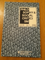 Philosophy & social criticism, vol. 32, no. 1
