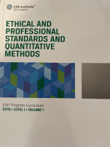Ethical and professional standards and quantitative methods