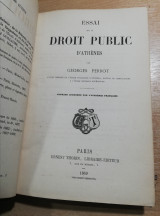 Essai sur le droit public d'Athènes