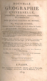 Nouvelle geographie universaille Tome I Ire partie