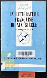 La littérature française du XIXe siècle