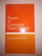 Essays in criticism(first series)