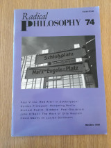Radical Philosophy, issue 74 (Nov/Dec 1995)
