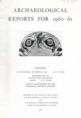 Archeological Reports for 1960-1961