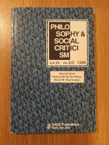 Philosophy & social criticism, vol. 24, no. 2/3 (1998)