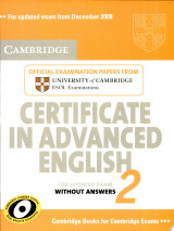 Cambridge Certificate in Advanced English 1 for updated exam Student's Book without answers
