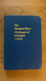 The Standard Diary Dictionary of English Usage (pocket size)
