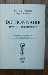 Dictionnaire mytho - hermetique