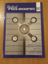 Radical philosophy, issue 103 (September/October 2000)