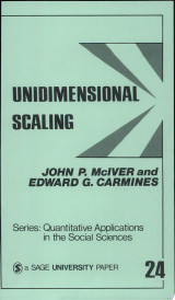 Unidimensional Scaling