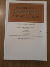 The journal of aesthetics and art criticism, vol. 61,3 (Summer 2003)