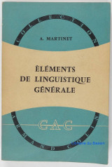 Elements de linguistique generale