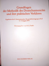 Grundfragen der methodik des deutschunterrichts und ihre praktischen verfahren