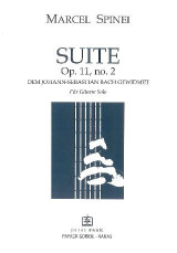 SUITE op.11 no.2 für gitarre solo: Dem Johann-Sebastian Bach gewidmet