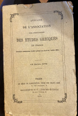 Annuaire de l'association pour l'encouragement des études grecques en France