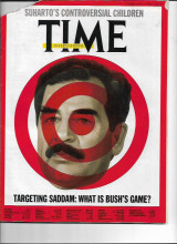 Time Magazine Targeting Saddam : What is Bush 's Game?