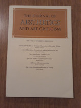 The journal of aesthetics and art criticism, vol. 61,2 (Spring 2003)