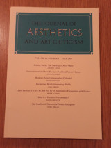 The journal of aesthetics and art criticism, vol. 64,4 (Fall 2006)