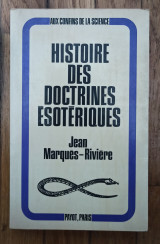 Histoire des Doctrines esoteriques