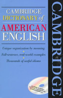 Cambridge Dictionary of American English Book and CD-ROM