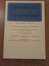 The journal of aesthetics and art criticism, vol. 62,1 (Winter 2004)
