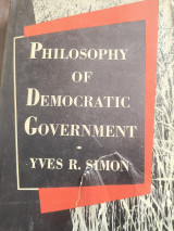 Philosophy of Democratic Government