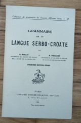 Grammaire de la langue Serbo-Croate